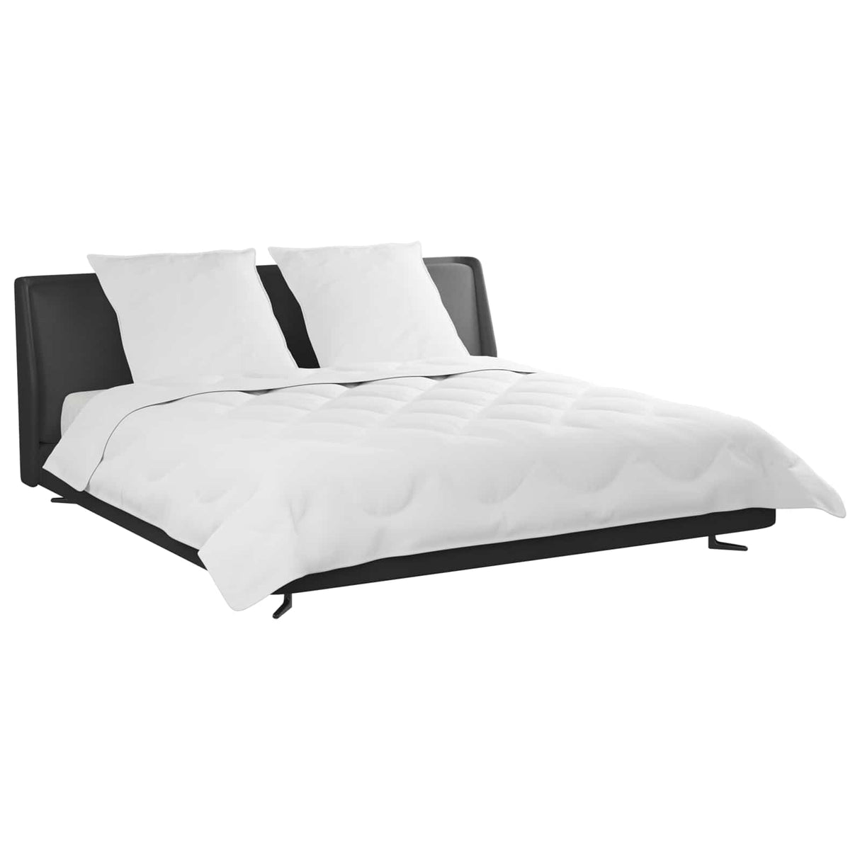Vidaxl dekbed met kussen 3 pcs wit microfibre