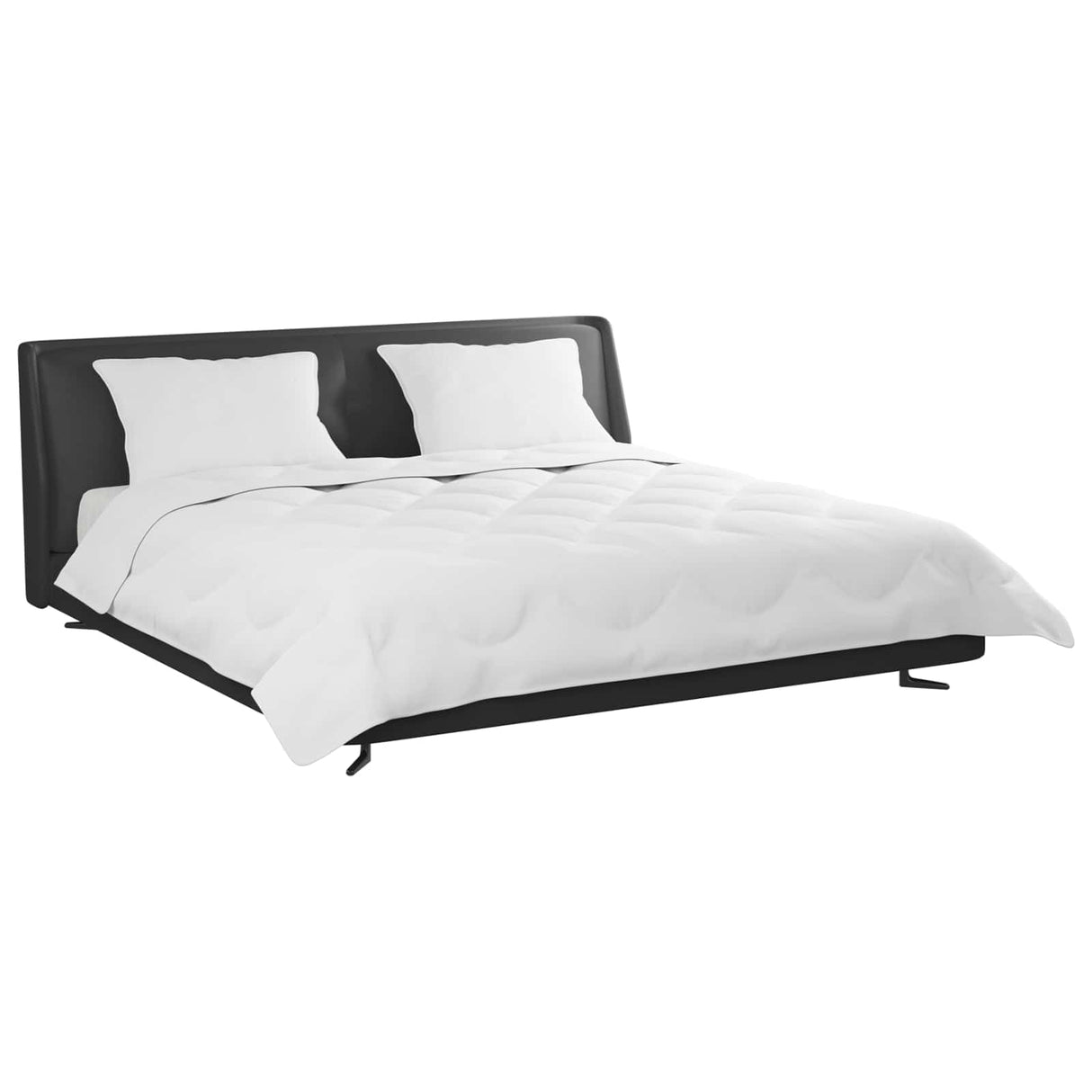 Vidaxl dekbed met kussen 3 pcs wit microfibre