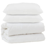 Vidaxl dekbed met kussen 3 pcs wit microfibre