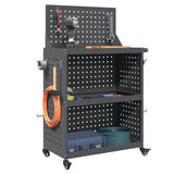 Vidaxl gereedschapswagen antraciet 65 x 35 x 111 cm koudgewalst staal