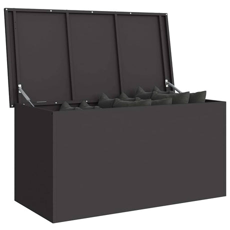 Vidaxl buitenopslagdoos zwart 100 x 50,5 x 50 cm staal