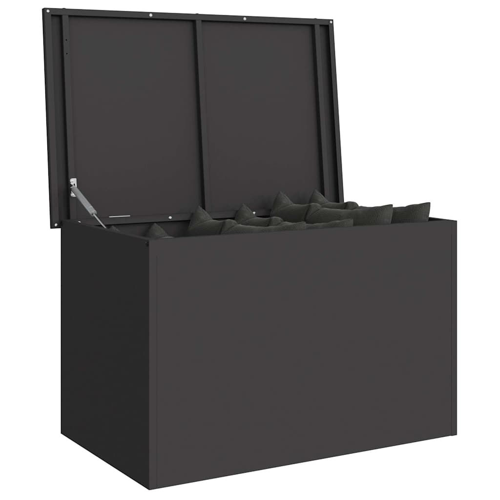 Vidaxl buitenopslagdoos zwart 80 x 50,5 x 50 cm staal