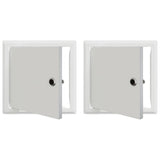 Vidaxl toegangs paneel 2 pcs wit 23 x 23 x 3 cm staal