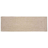Vidaxl vloerkleden rechthoekig natuurlijk en wit 80 x 200 cm jute