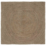 Vidaxl vloerkleden vierkant grijs 120 x 120 cm jute