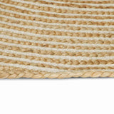 Vidaxl vloerkleed natuurlijk en wit 80 x 300 cm jute
