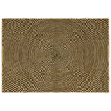 Vidaxl vloerkleed natuurlijk en zwart 160 x 230 cm jute