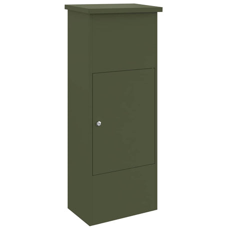 Vidaxl pakket inwerp box olijfgroen 44,5 x 29 x 110,5 cm staal