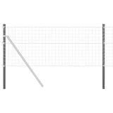 Vidaxl afrasteringspaal 12 pcs grijs 110 cm poedergecoat staal