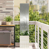 Vidaxl tuin privacy screen zilver 32 x 140 cm gegalvaniseerd staal