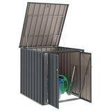 Vidaxl tuinopslagdoos zwart 101,5 x 107 x 100 cm staal