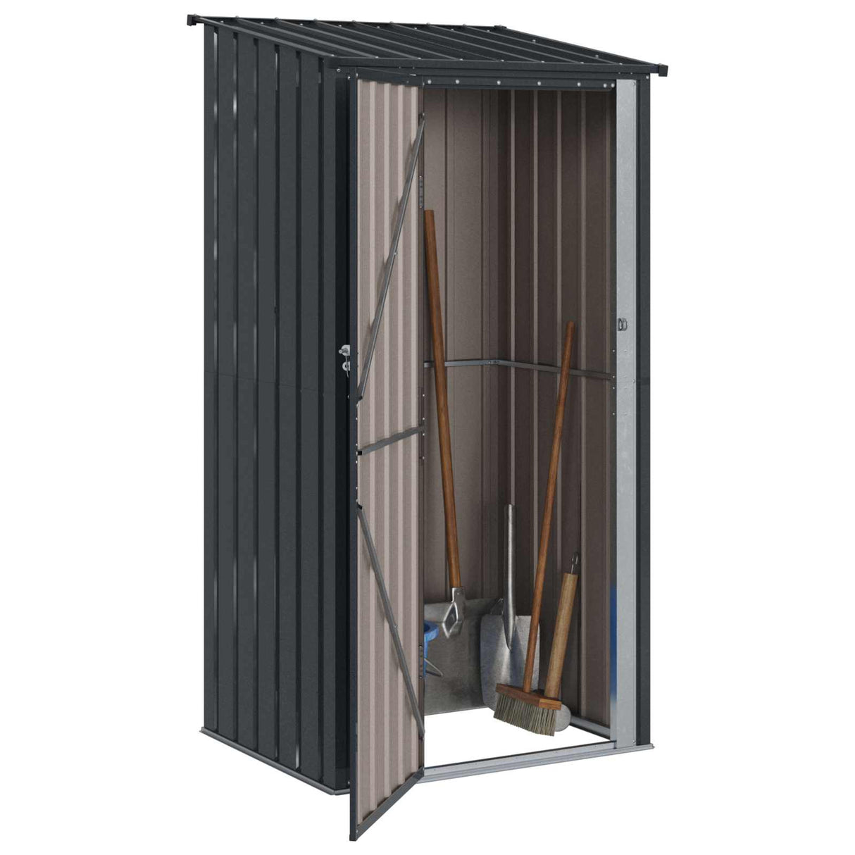 Vidaxl tuinhuisjes antraciet 103 x 86 x 200 cm metaal