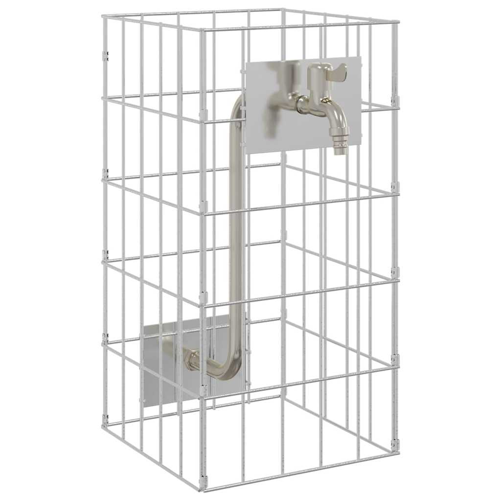Vidaxl gabion kraan zilver 26 x 25 x 50 cm roestvrij staal