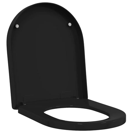 Vidaxl toiletzitting zwart 48 x 36,5 x 4,5 cm polypropyleen
