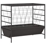 Vidaxl vee voeder zwart 100 x 60 x 90 cm koudgewalst staal