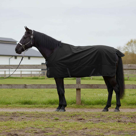 Vidaxl paardendeken donkergroen en zwart 135 cm polyester