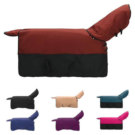 Vidaxl paardendeken donkergroen en zwart 125 cm polyester
