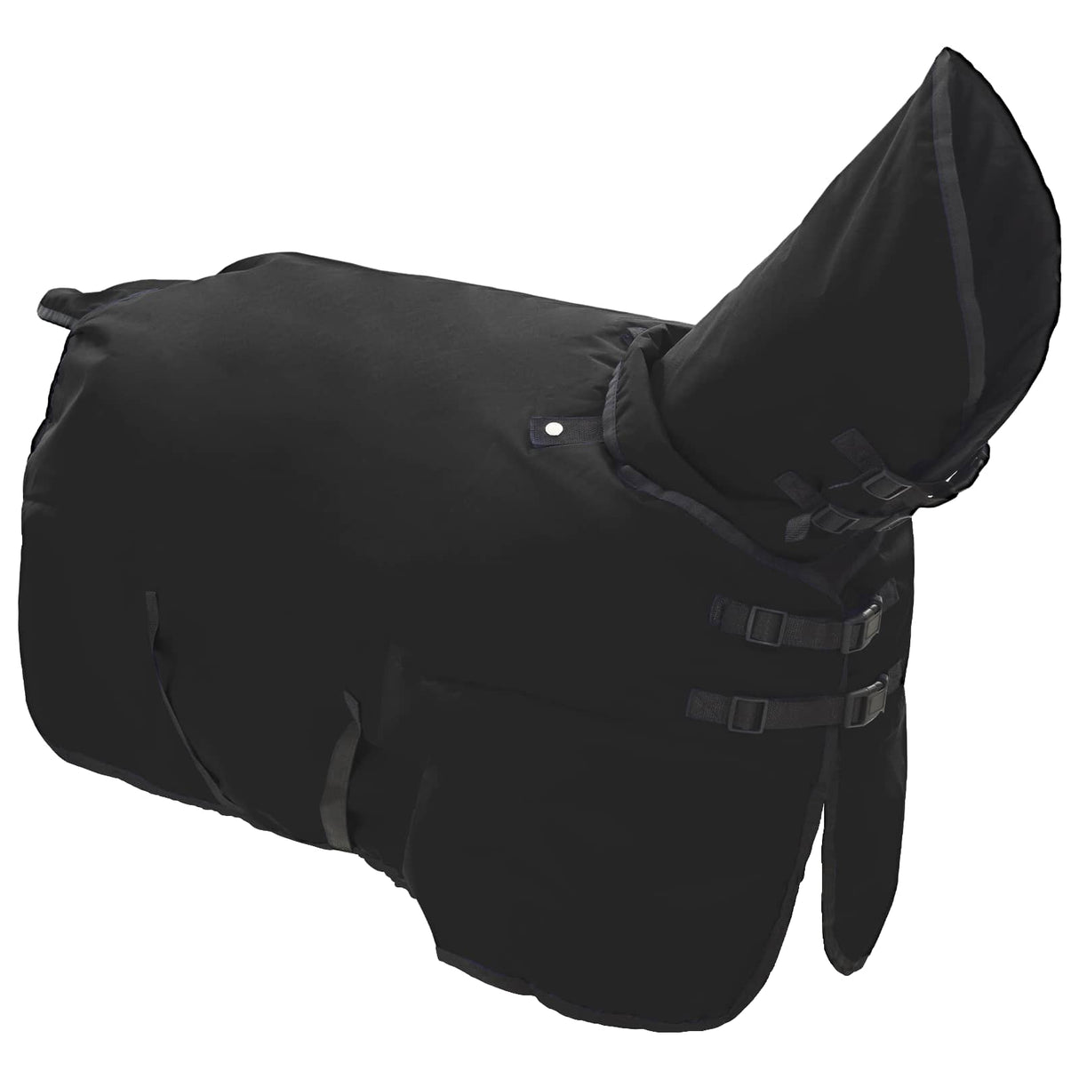 Vidaxl paardendeken donkergroen en zwart 155 cm polyester