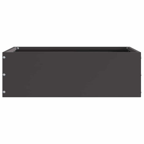 Vidaxl tuinrand zwart 40 x 40 x 13 cm staal