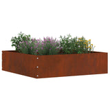 Vidaxl tuinrand roestig 50 x 50 x 13 cm cortenstaal