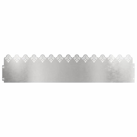 Vidaxl gazonranden 20 pcs zilver 103 x 0,05 x 22 cm roestvrij staal
