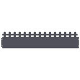 Vidaxl gazonranden 10 pcs antraciet 103 x 0,05 x 22 cm staal