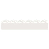 Vidaxl gazonranden 30 pcs wit 103 x 0,05 x 22 cm staal