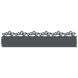 Vidaxl gazonranden 30 pcs antraciet 103 x 0,05 x 22 cm staal