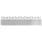 Vidaxl gazonranden 20 pcs zilver 103 x 0,05 x 22 cm