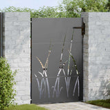 Vidaxl tuinpoort met slot zwart 85 x 125 cm poedergecoat staal