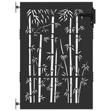 Vidaxl tuinpoort met slot zwart 85 x 125 cm poedergecoat staal