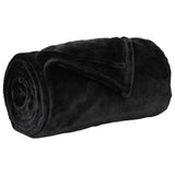 Vidaxl gooi deken zwart 150 x 200 cm fleece