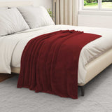 Vidaxl kleden 6 pcs bordeaux rood 130 x 150 cm fleece