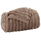 Vidaxl gooi deken kameel 240 x 220 cm fleece
