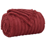 Vidaxl gooi deken bordeaux rood 240 x 220 cm fleece