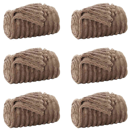 Vidaxl kleden 6 pcs kameel 240 x 220 cm fleece