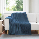 Vidaxl kleden 6 pcs marineblauw 200 x 150 cm fleece