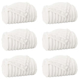 Vidaxl kleden 6 pcs wit 270 x 240 cm fleece