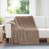 Vidaxl gooi deken kameel 200 x 150 cm fleece