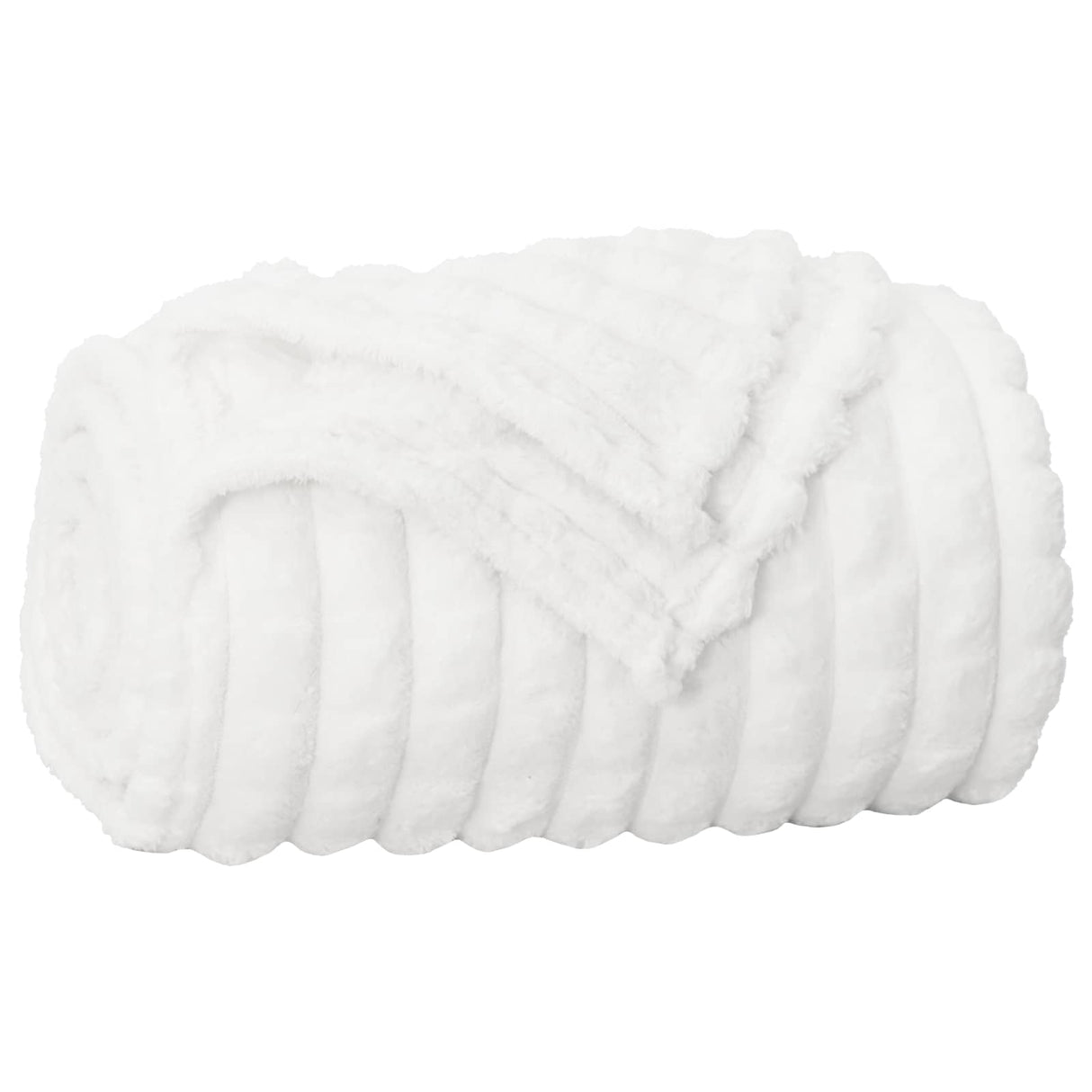 Vidaxl gooi deken wit 240 x 220 cm fleece