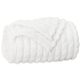 Vidaxl gooi deken wit 240 x 220 cm fleece