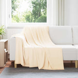 Vidaxl gooi deken crème 200 x 150 cm fleece