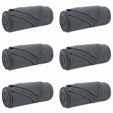 Vidaxl kleden 6 pcs donkergrijs 170 x 130 cm fleece