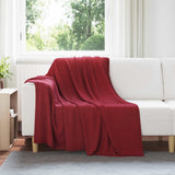 Vidaxl kleden 6 pcs bordeaux rood 200 x 150 cm fleece