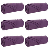 Vidaxl kleden 6 pcs paars 170 x 130 cm fleece