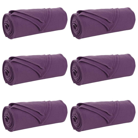 Vidaxl kleden 6 pcs paars 200 x 150 cm fleece