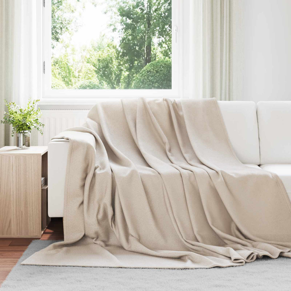 Vidaxl kleden 24 pcs beige 270 x 240 cm fleece