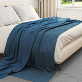 Vidaxl kleden 24 pcs marineblauw 240 x 220 cm fleece