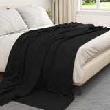 Vidaxl kleden 24 pcs zwart 240 x 220 cm fleece