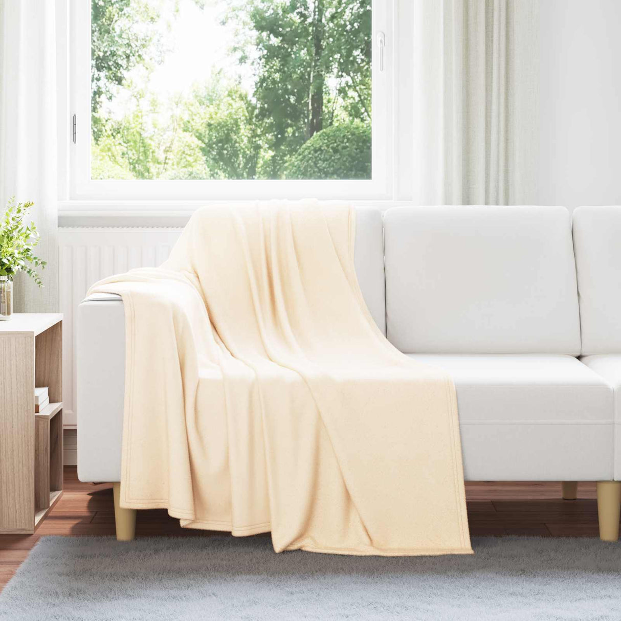 Vidaxl kleden 24 pcs crème 170 x 130 cm fleece